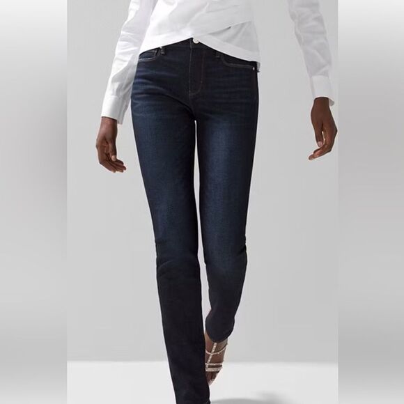White House Black Market High-Rise Sculpt Slim Jeans OOS NWT IN PACKAGING - Picture 1 of 6